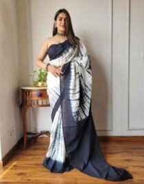 Pure Cotton Saree in Shibori Print