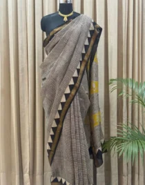 Authentic Maheshwari Silk-Cotton saree with traditional handloom weave – Shriyyum