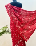 Pink Kantha Stitched Hand Embroidery Saree in Bangalore Silk – A Celebration of Grace and Craft