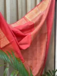 Elegant Pink Tissue Mango Silk Saree | Shriyyum Handloom Festive Collection
