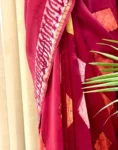 Maroon Chanderi Silk Saree | Handcrafted Elegance by Shriyyum Handloom